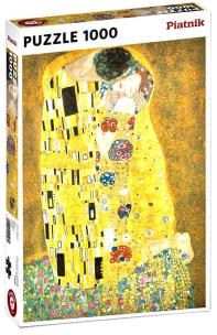 Opakowanie Puzzle Metalizowane Klimt, Pocałunek, 1000