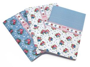 Opakowanie Shabby blue Zeszyt A6/32K gładki 3szt