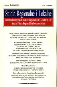 Opakowanie Studia Regionalne i Lokalne 2020/1 (79)