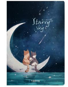 Opakowanie Szkicownik B5/100K Koty na księżycu