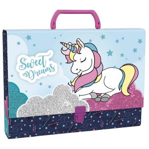 Opakowanie Teczka twarda z rączką A4 Derform 02 Jednorożec 12