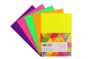 Opakowanie Tektura falista Happy Color fluo A4 5 kolorów 5 arkuszy