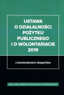 Opakowanie Ustawa o działalności pożytku publicznego i o wolontariacie 2019