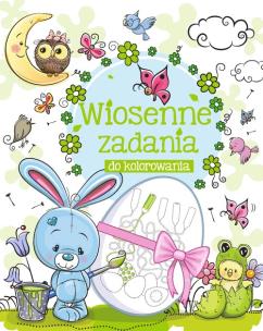 Okładka książki Wiosenne zadania do kolorowania