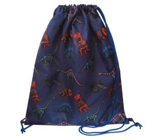 Okładka książki Worek na buty niebieski Dinozaury