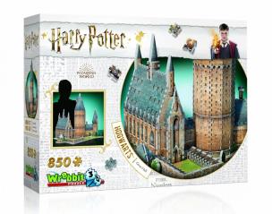 Opakowanie Wrebbit 3D puzzle Harry Potter Hogwarts Great Hall - 850 el.