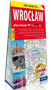 Okładka książki Wrocław papierowy plan miasta 1:22 500