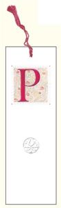 Opakowanie Zakładka do książki z anagramem Litera P