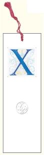 Opakowanie Zakładka do książki z anagramem Litera X
