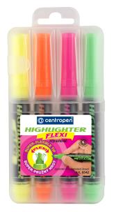 Zakreślacz Centropen Highlighter Flexi 8542 mix 4 kolory. Wydawca: Centropen. Multiszop.pl Opakowanie Zakreślacz Centropen Highlighter Flexi 8542 mix 4 kolory