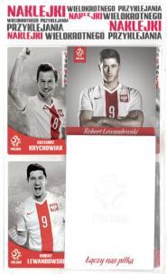 Opakowanie Zestaw naklejek z piłkarzami PZPN mały Z8