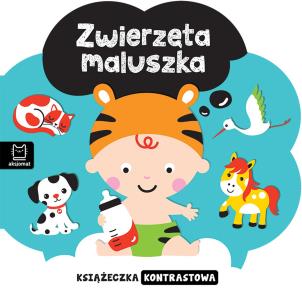 Okładka książki Zwierzęta maluszka. Książeczka kontrastowa
