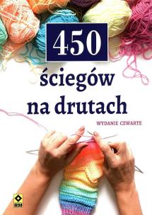 Okładka książki 450 ściegów na drutach wyd. 4