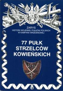 Okładka książki 77 pułk strzelców kowieńskich