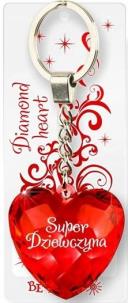 Opakowanie Brelok Serce diamentowe Super Dziewczyna