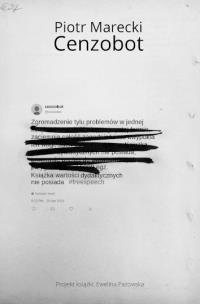 Okładka książki Cenzobot