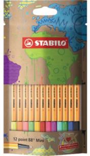 Opakowanie Cienkopis Point 88 Mini mySTABILOdesign 12 kolorów