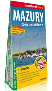 Okładka książki Comfort!map Mazury część południowa 1:60 000 mapa