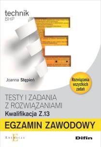 Okładka książki Egzamin zawodowy Testy i zadania z rozwiązaniami Z.13