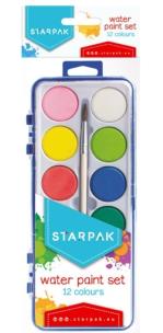 Opakowanie Farby akwarelowe 12 kolorów STK