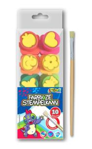 Opakowanie Farby ze stempelkami 20ml Kolori 10 kol PENMATE