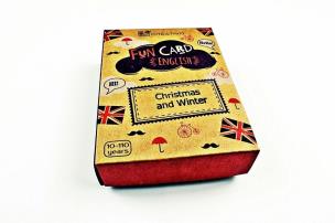 Fun Card English Christmas and Winter CREATIVO. Autor: Dwornik Paweł. Multiszop.pl Okładka książki Fun Card English Christmas and Winter CREATIVO