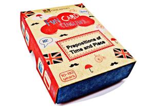 Fun Card English Prepositions of Time and Place. Autor: Dwornik Paweł. Multiszop.pl Okładka książki Fun Card English Prepositions of Time and Place