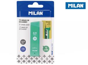 Opakowanie Grafity do ołówka 0,9mm 2B 120szt MILAN