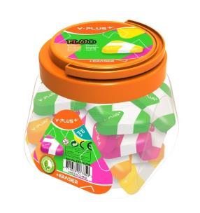 Opakowanie Gumka neonowa Fluo (30szt)