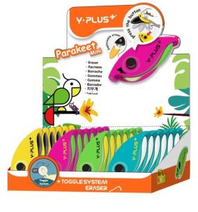 Opakowanie Gumka składana Papuga mini (24szt)