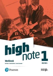 Okładka książki High Note 1 WB A2/A2+ + Online Practice PEARSON