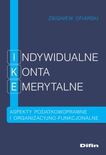 Okładka książki Indywidualne konta emerytalne