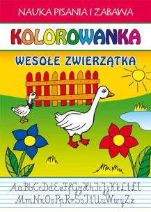 Okładka książki Kolorowanka Wesołe zwierzątka