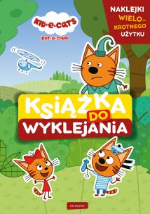 Kot-o-ciaki. Książka do wyklejania. Autor: Marta Kruszyńska. Multiszop.pl Okładka książki Kot-o-ciaki. Książka do wyklejania