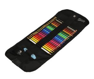 Opakowanie Kredki akwarelowe Mondeluz Koh-i-Noor 3720 24 kolory w czarnym etui