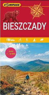 Okładka książki Mapa turystyczna - Bieszczady 1:50 000