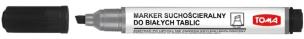 Opakowanie Marker do tablic ścięty czarny (12szt) TOMA