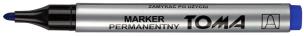 Opakowanie Marker permanentny okrągły niebieski (10szt) TOMA