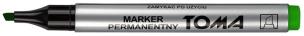 Opakowanie Marker permanentny ścięty zielony (10szt) TOMA