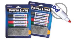 Opakowanie Marker suchościeralny Mungyo MA-4E komplet 4 kolory z czyścikiem TT7618