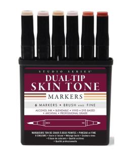 Opakowanie Markery dwustronne cieliste 6 kolorów