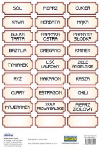 Opakowanie Naklejki Przyprawy (brązowe)