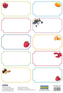 Okładka książki Naklejki Przyprawy - Przetwory - Owoce