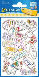 Opakowanie Naklejki wypukłe - Hasła w języku angielskim