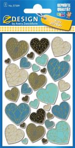 Opakowanie Naklejki wypukłe - Serca