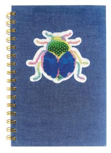 Opakowanie Notes na spirali A5 Jeans Skarabeusz