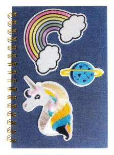 Opakowanie Notes na spirali A5 Jeans Unicorn