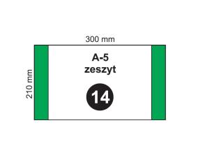 Opakowanie Okładka na zeszyt A5 NR 14 (20szt)