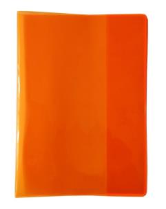 Opakowanie Okładka na zeszyt A5 PCV Neon pomarańcz (10szt)