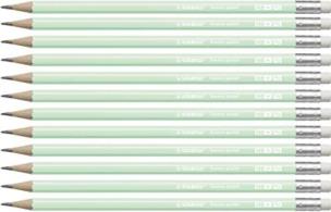 Opakowanie Ołówek Swano Pastel HB z gumką zielony (12szt)